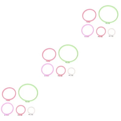  Set of 3 Sewing Circle Frames Small Embroidery Hoops Rings Accessories - Image 1 of 4