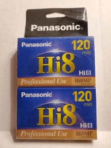 2 Panasonic Hi8MP NV-P6120H Profi Camcorder Videokassetten 120 min Neu in OVP - Bild 1 von 2