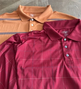 2 - 2XLT Haggar Q Cool 18 Mans Polo Shirt Short Sleeve Polyester Men's Tops R &O - Picture 1 of 11