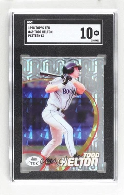 1998 Topps Tek Pattern 45 Todd Helton #69 SGC 10 GEM HOF - Image 1 of 2