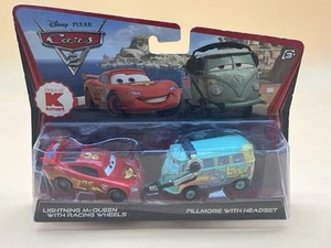 Disney Pixar Cars Lightning McQueen Racing Wheels Fillmore With Headset Moc MiB - Picture 1 of 2