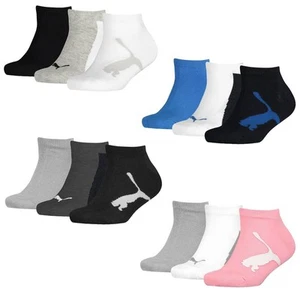 Puma Kids Sneaker Socks - Kid's BTW Sneaker, 3 Pack - Picture 1 of 10