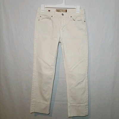 Denim Notify Paris Capri Hellebora tamanho 28 branco feito na Itália 25" costura interna - Imagem 1 de 4