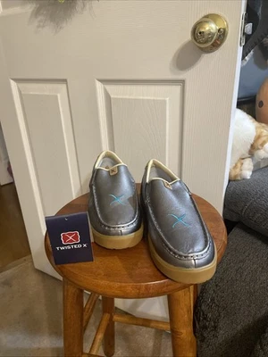 Twisted X Kid's Slip-On Kicks ~ Tamanho 6M ~ Novo com etiquetas - Imagem 1 de 4