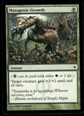 1x Mutagenic Growth - New Phyrexia - NM - MTG - Image 1 of 2