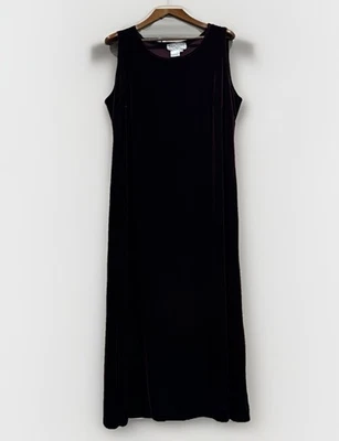 Vintage Ronni Nicole Womens Velvet Maxi Dress Sz 22 Opera 90s Whimsigoth Goth - Image 1 of 3