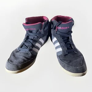 Adidas Neo Label Women’s Sneakers US 9 Black Gray Pink - Picture 1 of 6