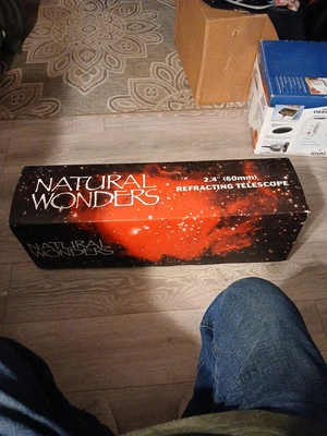 Brand New In Opened Box Natural Wonders  2.4" Refracting Telescope - Image 1 of 4