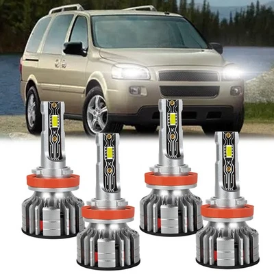 Kit combinado de bombillas de faros LED de haz alto y bajo 6000 k para Chevy Uplander 05-2009 Foto 1 de 4