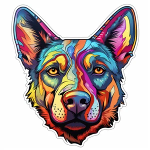 3X Autoaufkleber Sticker Mischlingshund Tuning Auto Heckscheibe 9X9 cm - Picture 1 of 1