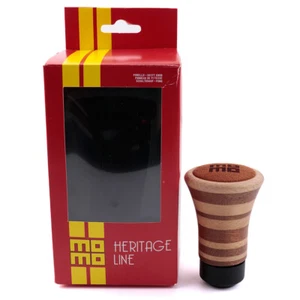 momo Targa Heritage Mahogany Wood Manual Gear Shift Knob Layered and Beechwood - Picture 1 of 7