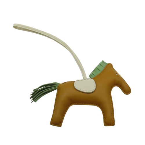 HERMÈS HERMES Rodeo MM Borsa Charm Cachi Beige Verde