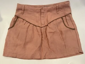 Stella McCartney GAP Kids Limited Edition Girls Linen Skirt Pockets Pink Size 10 - Picture 1 of 3