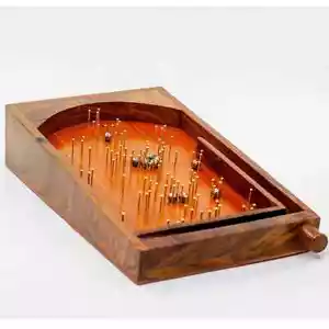 Hecho a mano Tradicional Pinball Juego de Mesa Regalo Juego Childern's Toy - Imagen 1 de 6
