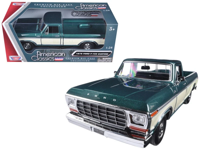 Motormax 79346ac-grncrm Diecast 1979 Ford F150 Pickup Car Green