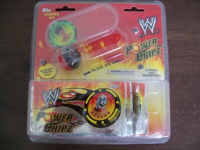 2011 TOPPS WWE POWER CHIPZ FACTORY SEALED STARTER KIT 4 PACKS PLUS POWER BALL - Image 1 of 2