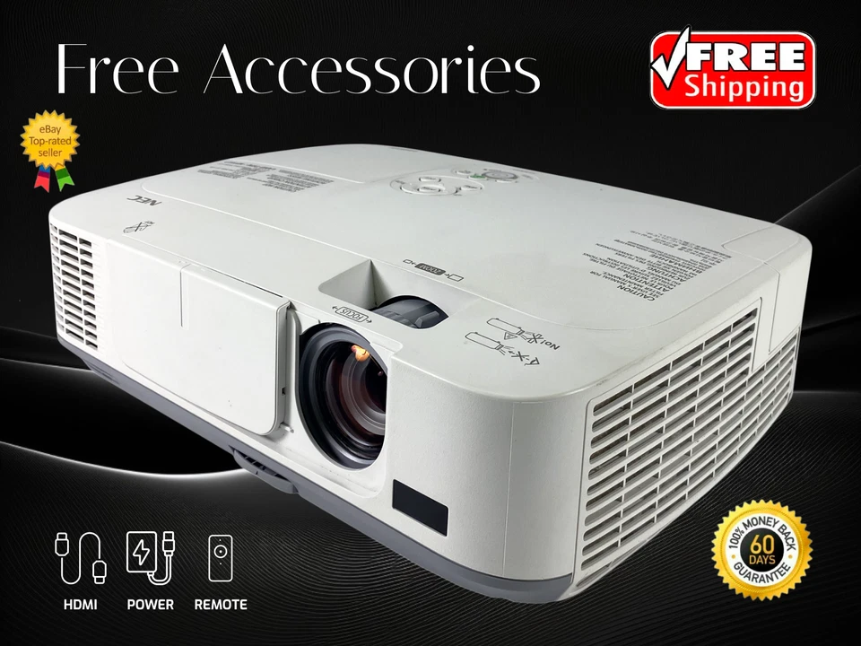 3LCD Projector for Schools, Offices, and Home Use 3000 Lumens, Closed Captioning - Image 1 of 4