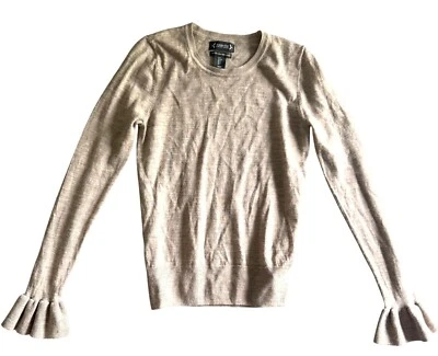 Suéter Pullover Nanette Lepore 100% Lana Merino Extra Fina Mujer Pequeño Gris Foto 1 de 4