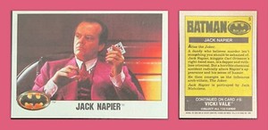 ⚓️🔥1989 Topps, Batman Movie, #5 Jack Napier