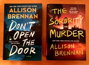 2 Allison Brennan Thrillers-Don't Open the Door & The Sorority Murder-free ship - Picture 1 of 1