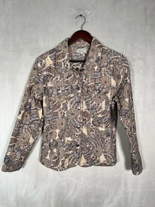 Women’s Lg Blazer Jacket Art Wear Bronze Black Abstract Textured Lined Chic Vtg. - Picture 1 of 10