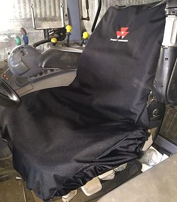 RHINO UK Embroidered with Massey Ferguson Logo Heavy Duty Waterproof Tractor Seat Cover