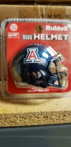 ARIZONA WILDCATS BLUE SPEED NEW CLAMSHELL POCKET PRO HELMET RIDDELL Cover