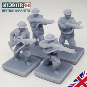 Memoir 44 British Infantry Set of 4 | World War 2 Gaming TTRPG Scenery - Picture 1 of 10