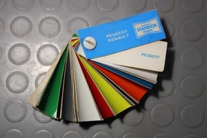 TABELLA COLORI HERBERTS STANDOX AUTOLACK AUTO PEUGEOT RENAULT EPOCA 1982 - Imagen 1 de 4