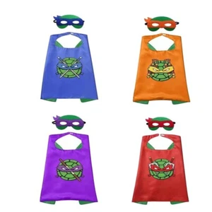 Book Week Teenage Mutant Ninja Turtles Cape Mask Costume Cosplay Party Kids Gift - Picture 1 of 5