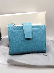 Best Wishes For You Women's Wallet Teal Cash Change Credit Cards Photos NEW - Picture 1 of 6