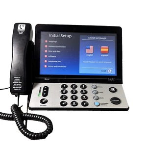 CapTel 2400iBT Ultratec Captioned Hearing Impaired Touch Screen Telephone Works - Zdjęcie 1 z 7