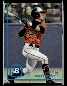 Cesar Prieto #'d /199 - 2022 Bowman Heritage Prospects Chrome Refractor RC #108 - Picture 1 of 2