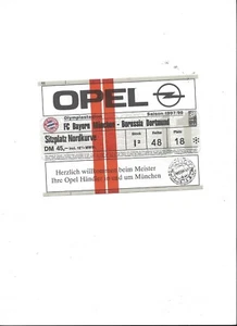 Sammler Ticket : FC BAYERN MÜNCHEN - BORUSSIA DORTMUND, Saison 1997 / 1998 - Bild 1 von 1