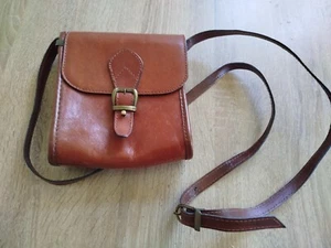Bolso italiano vintage de cuero para hombre. Cuero genuino - Imagen 1 de 20