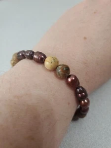 Bracciale Stretch Pietra E Perla - Foto 1 di 4