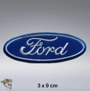 Ford Automobil Motorsport Logo Abzeichen bestickt Eisen Nähen Aufnäher - Bild 1 von 1