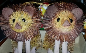 LÖWEN LÖWE Flaschenbürste Weihnachtsschmuck Ornamente Zwillinge NEU - Bild 1 von 4