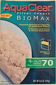 AquaClear 70 filtro di potenza per acquario BioMax Biologico Bio Max Media A-1373 A1373 - Foto 1 di 4