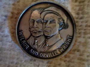 1969 USA Aviation TWA First Powered Flight The Wright Brothers Silver Medal D179 - Picture 1 of 2