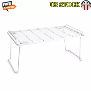 Metal Kitchen Pantry Wire Shelf Organizer 15.75" x 10" x 7" White Finish New - Picture 1 of 6