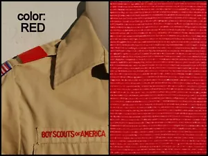 BOY CUB SCOUT Pair Shoulder Loops Epaulet - RED - Save on quantity! - Picture 1 of 2