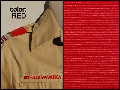 BOY CUB SCOUT Pair Shoulder Loops Epaulet - RED - Save on quantity! - Image 1 of 2