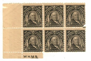 Philippines #298c MNH Block (6 stamps) Franklin US Administration - Picture 1 of 2