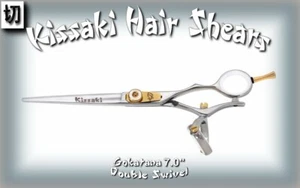 Kissaki Pro 7.0" Gokatana SLV W DOUBLE SWIVEL Hair Cutting Salon Shears Scissors - Picture 1 of 3