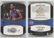 2005-06 SP Signature Edition Authentic Signatures Gold /25 Tayshaun Prince Auto
