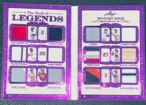 2023 Leaf History Book of Legends 12 Relic Griffey Jeter Trout Ichiro Pujols /10 - Picture 1 of 3