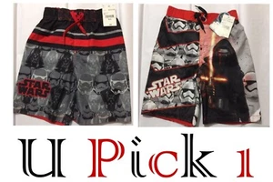 Boys Swim Trunks Shorts Bathing Suit Star Wars Swimsuit UPF 50+ Summer Board - Picture 1 of 4