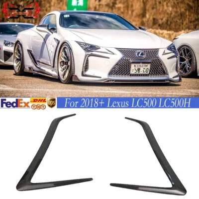 Dry Carbon Fiber For Lexus LC500 LC500H Side Fender Canards Splitter Body kit - Imagen 1 de 4
