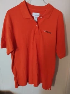 CUTTER AND BUCK Ladies Women's L Large Orange U Miami Polo University MIAMI - Picture 1 of 6